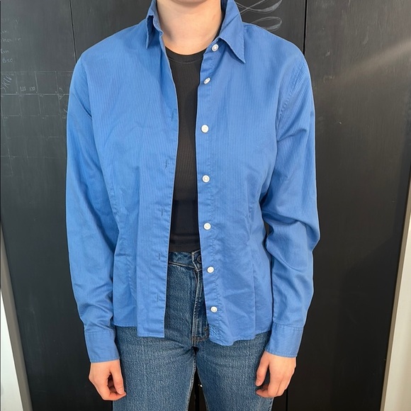 Blue Casual Button up Small - Picture 1 of 4